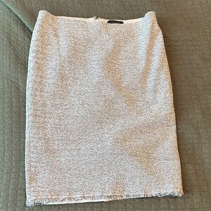 Ann Taylor Light Gray Pencil Skirt